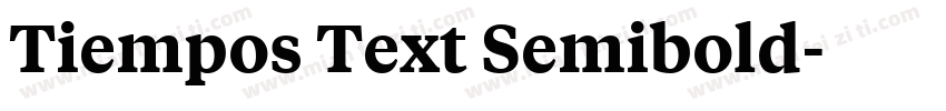 Tiempos Text Semibold字体转换